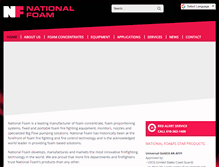Tablet Screenshot of nationalfoam.com